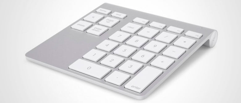 Novo teclado numérico Bluetooth para Mac