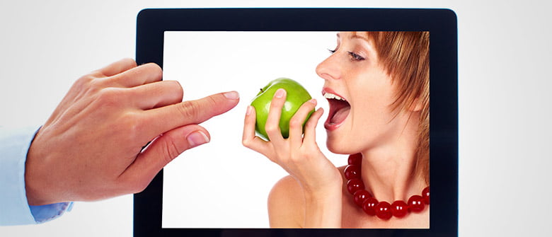 O apelo virtual da comida saudável