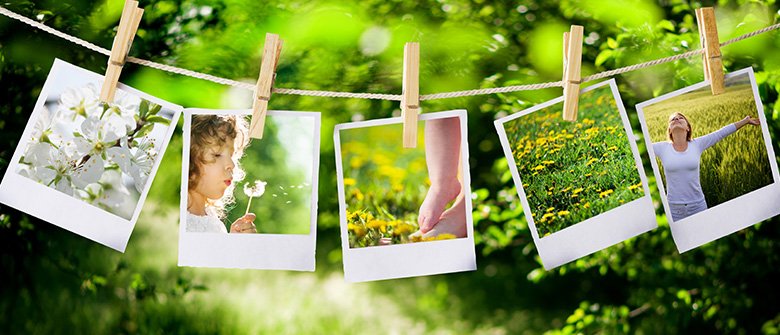 No varal das lembranças modernas