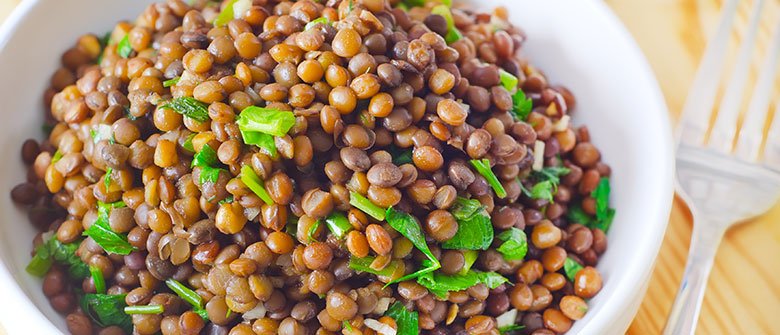 Lentilha no cardápio