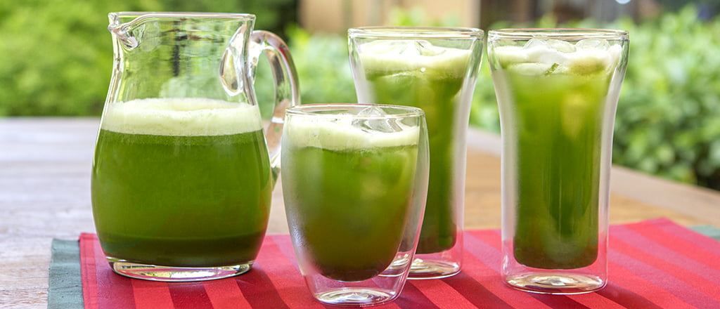 Suco detox de espinafre com maçã