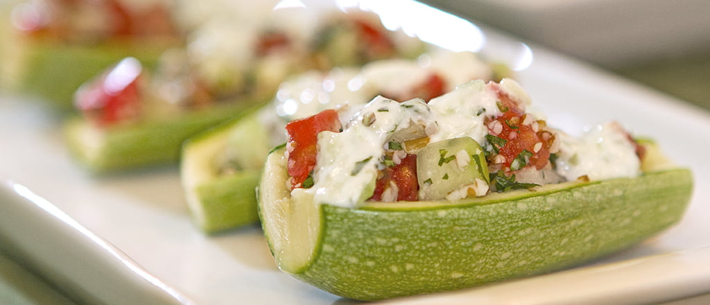 Tabule na barca de abobrinha