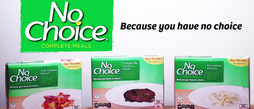 Congelando as opções