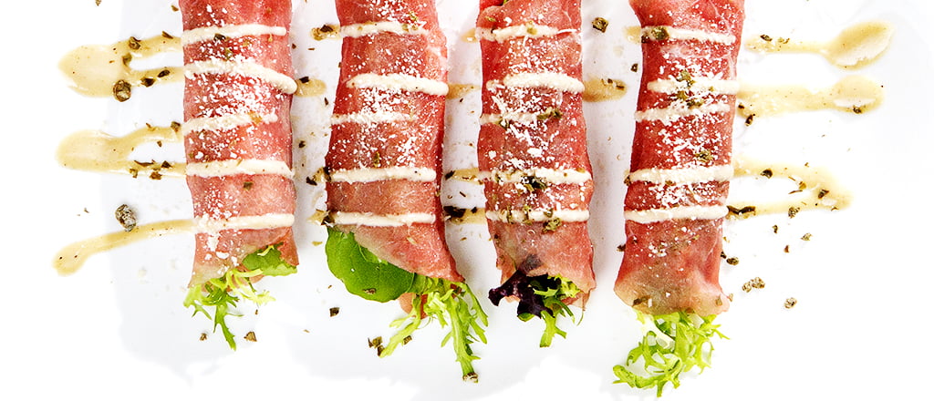 Carpaccio enroladinho