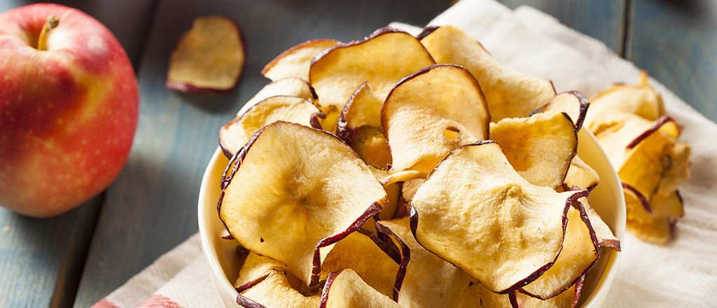 Salgadinho de maçã