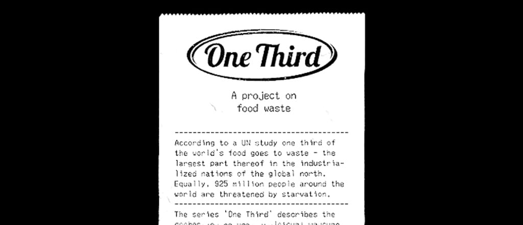 O desperdício de um terço