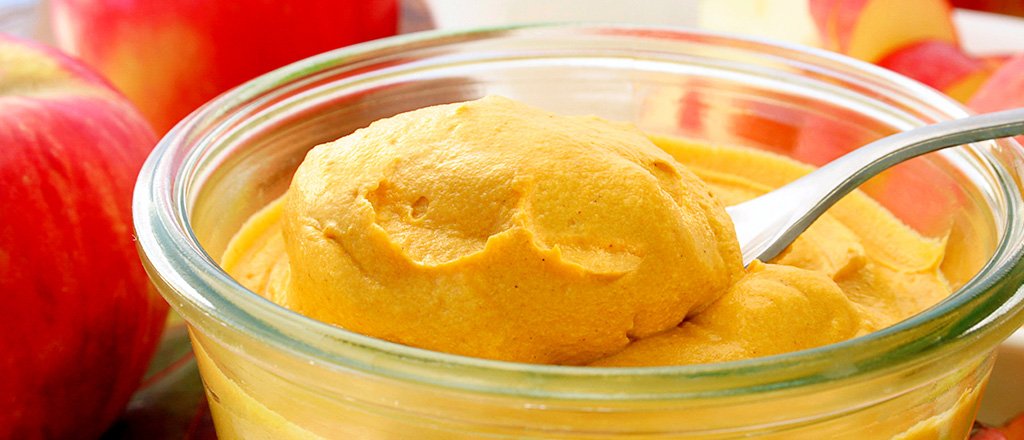 Chantili quente de abóbora