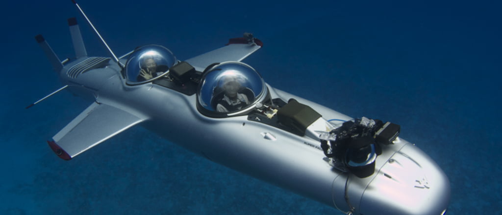 ostentando até debaixo d'água