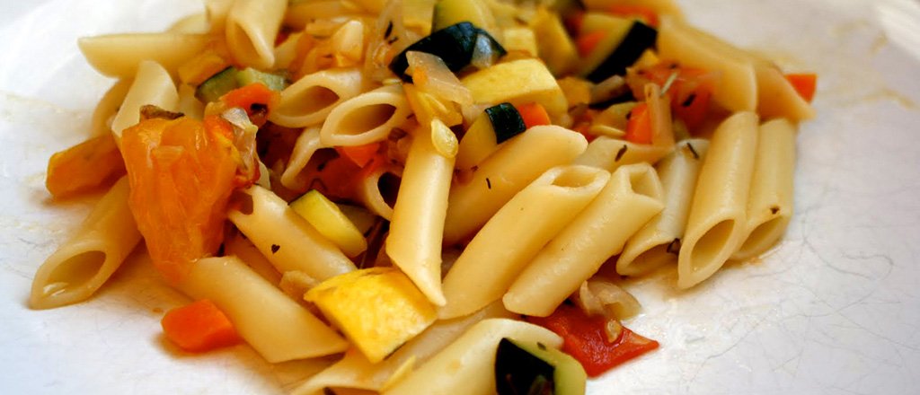 penne com ratatouille