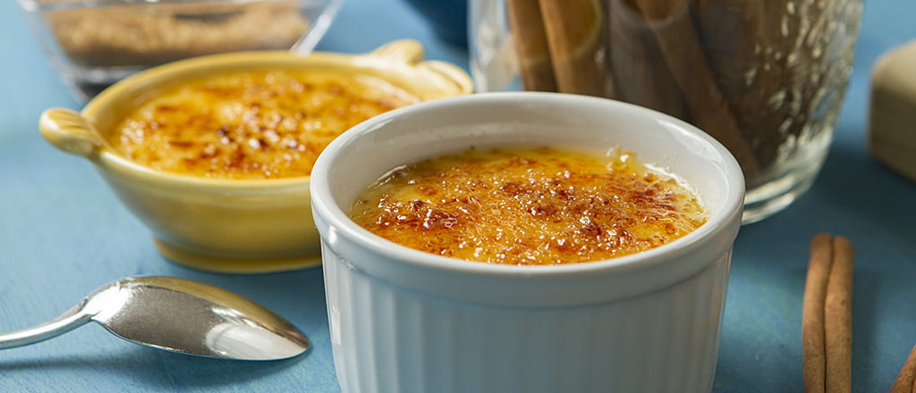 Creme brûlée light de abóbora