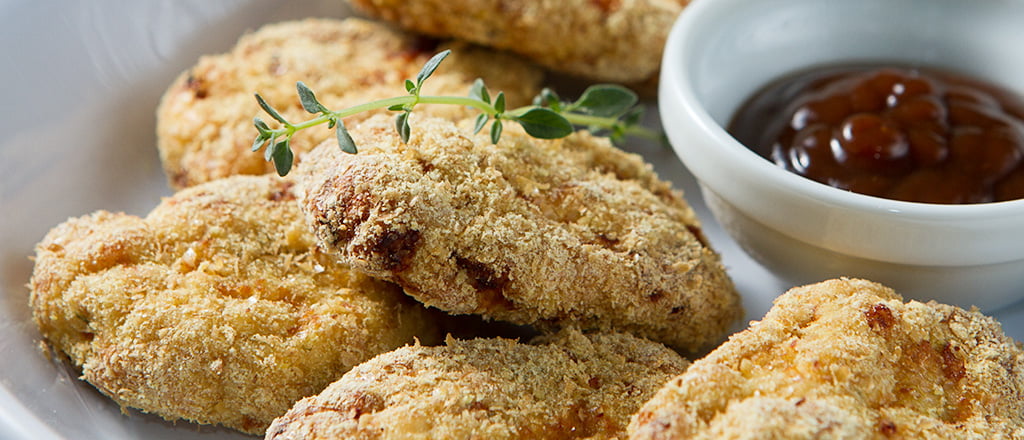 Nuggets caseiros de frango