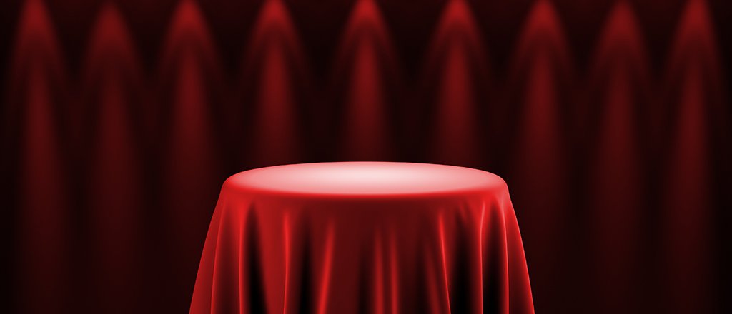 O show está na mesa