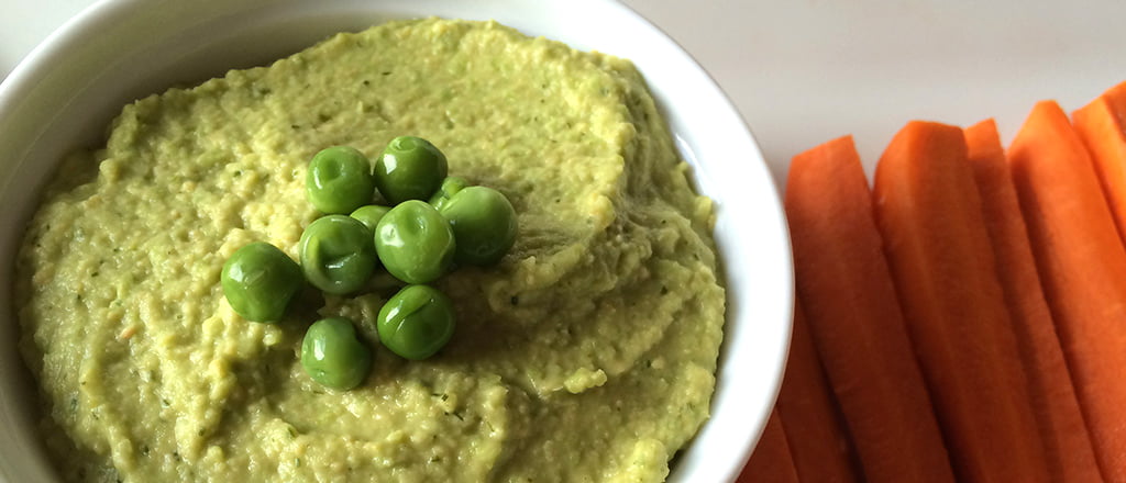 homus de ervilha fresca