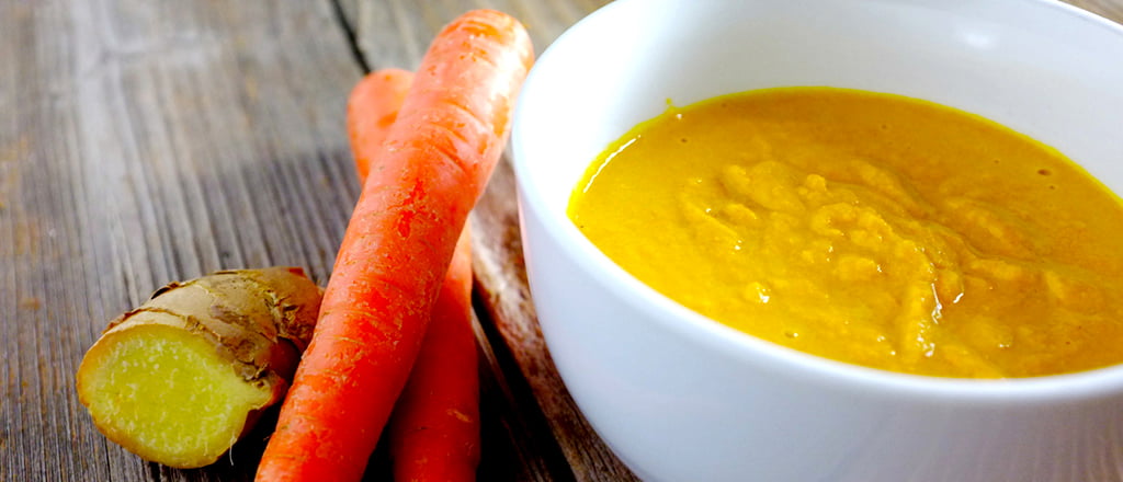 molho de cenoura e gengibre