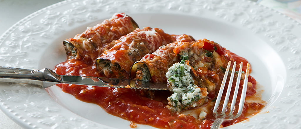 Canelone de berinjela