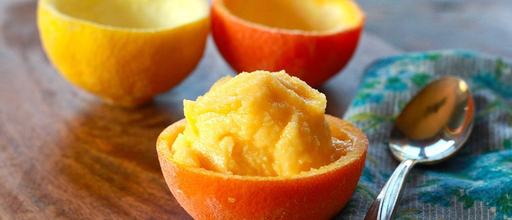 Sorbet de laranja e alecrim