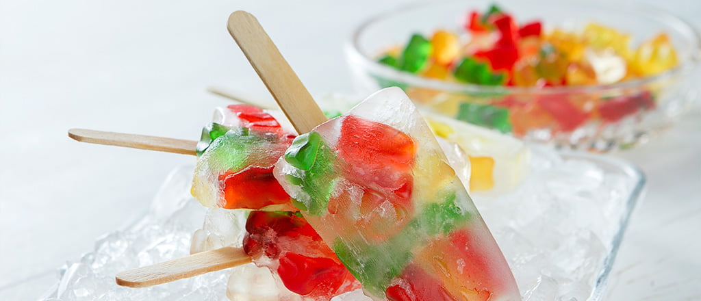 Picolé de colágeno