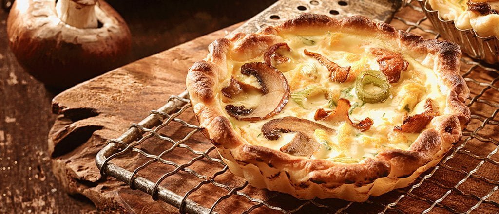 Quiche light de funghi