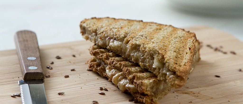 Sanduíche light de banana