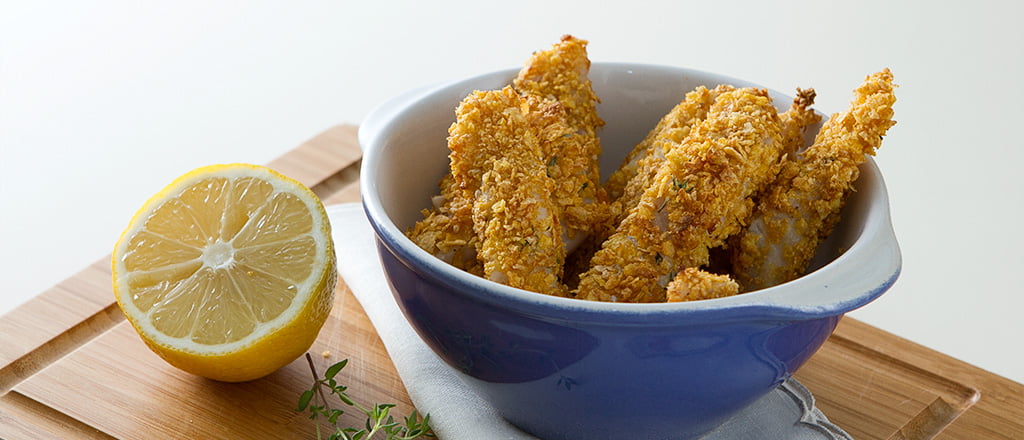 Petisco light: isca crocante