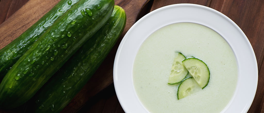 Sopa fria de pepino