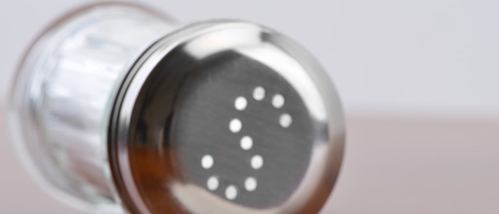 Agora, pouco sal faz mal