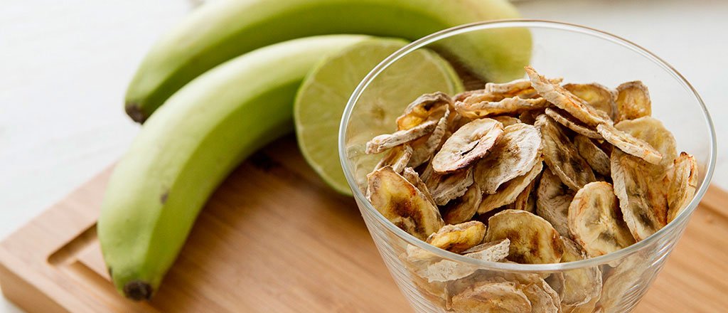 Snack saudávek: chips de banana verde
