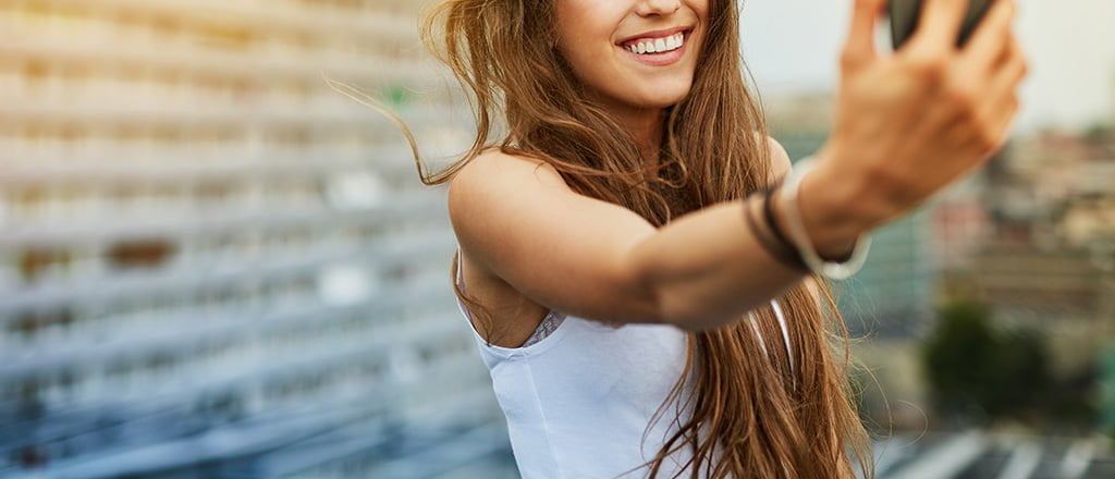 O negócio das selfies