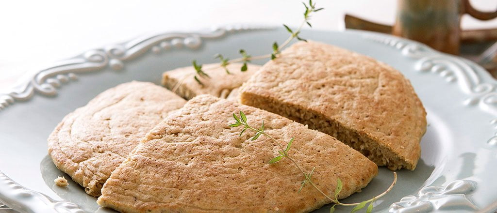 Pão multigrãos de frigideira